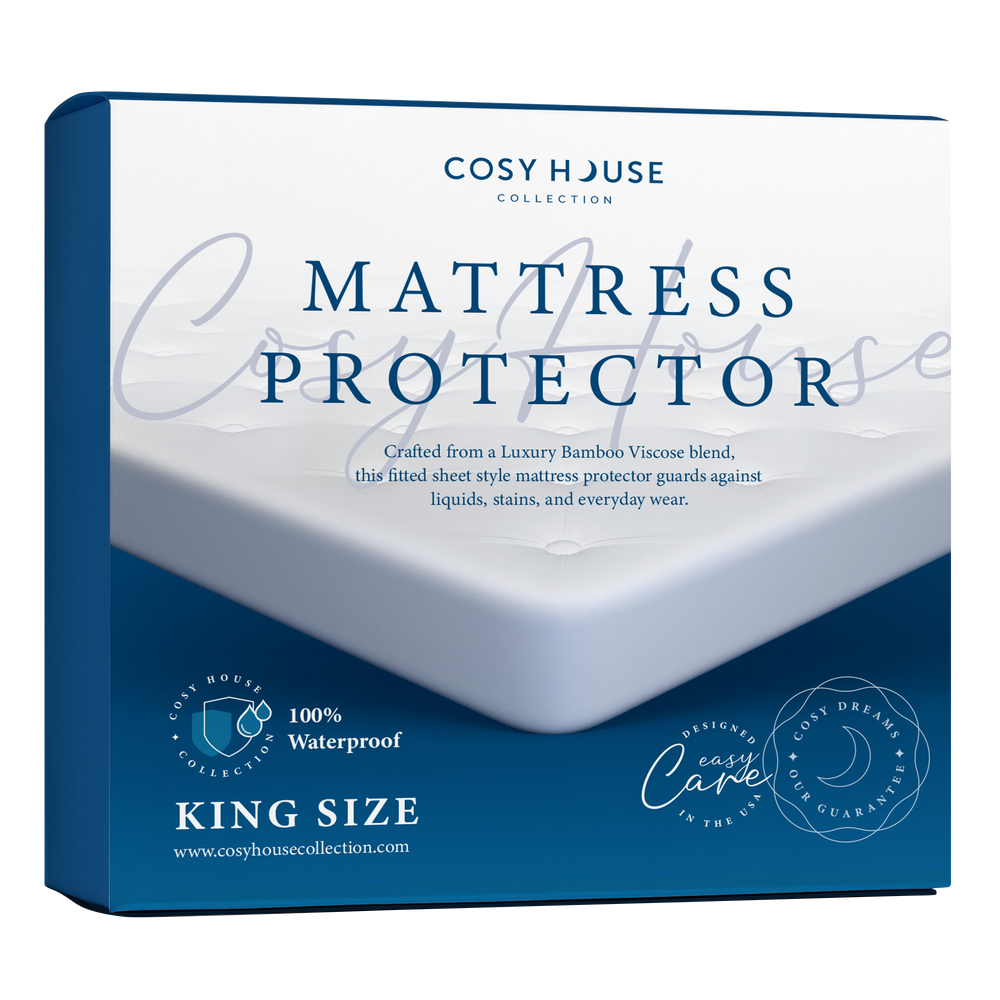 Waterproof Breathable Mattress Protector, King Noiseless Premium Smooth Mattress