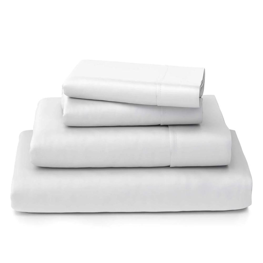Lulworth Fitted Bed Sheets (King, Bulk Case of 24) Soft, 200 Thread Count,  Poly/Cotton Blend, White 